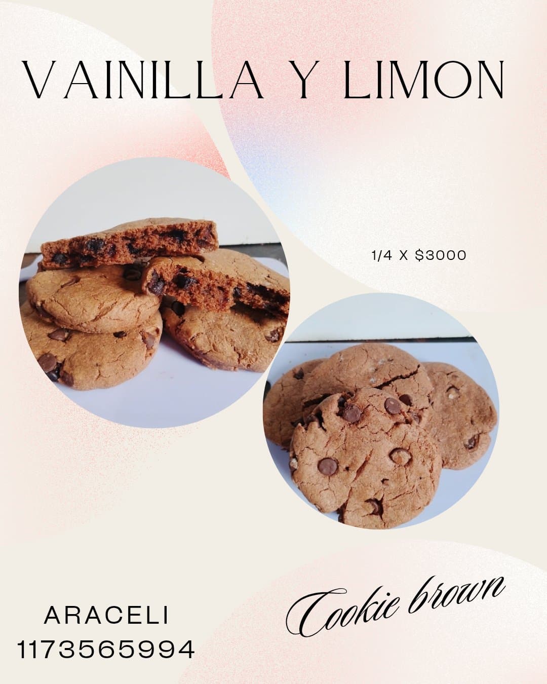Vainilla y Limón cookies