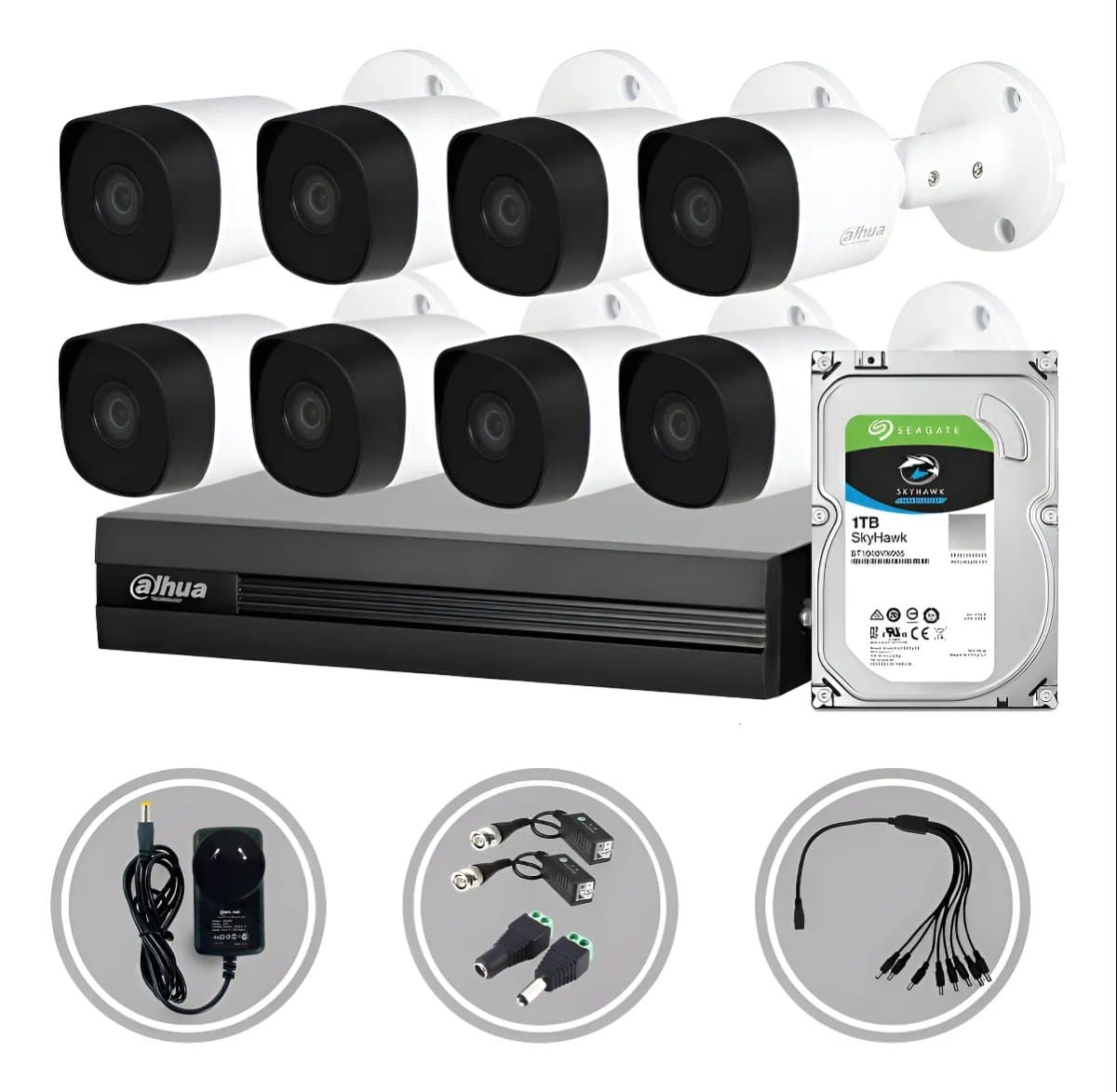 Kit de 8 Cámaras + Disco 1tb